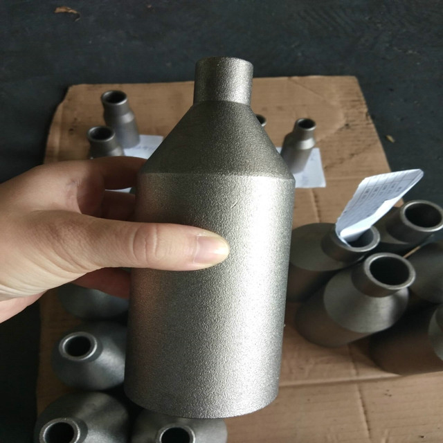 TOBO Titanium Alloy Swage Nipple ASTM B861 GR2 2'' X 1'' SCH10S X SCH40S Forged Pipe Fittings