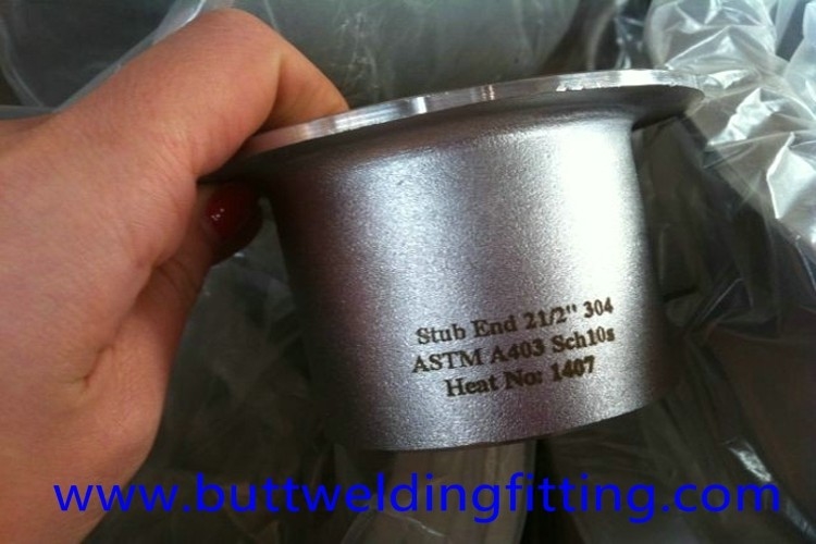 Chemical Butt Weld Fittings Stub end ASTM A403 304 2-1/2'' SCH10S ANSI B16.9