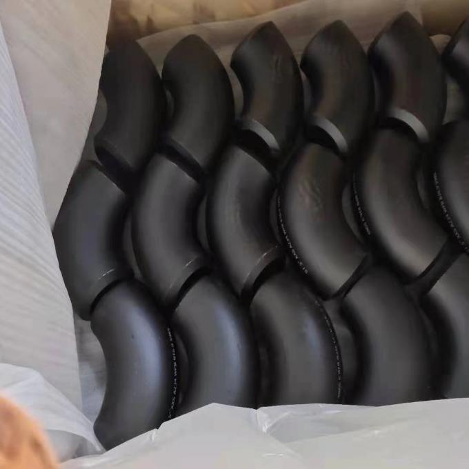 بعقب اللحام طويل نصف قطرها 45 درجة الكوع مواسير الصلب الكربوني 1