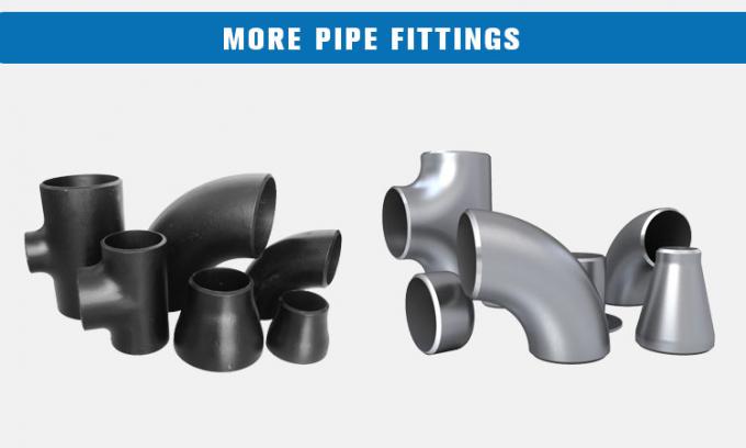 ASME B16.9 مواسير تي شيرت مستقيم غير ملحوم SCH40 DN50 ASTM A234 WPB Butt Weld 3