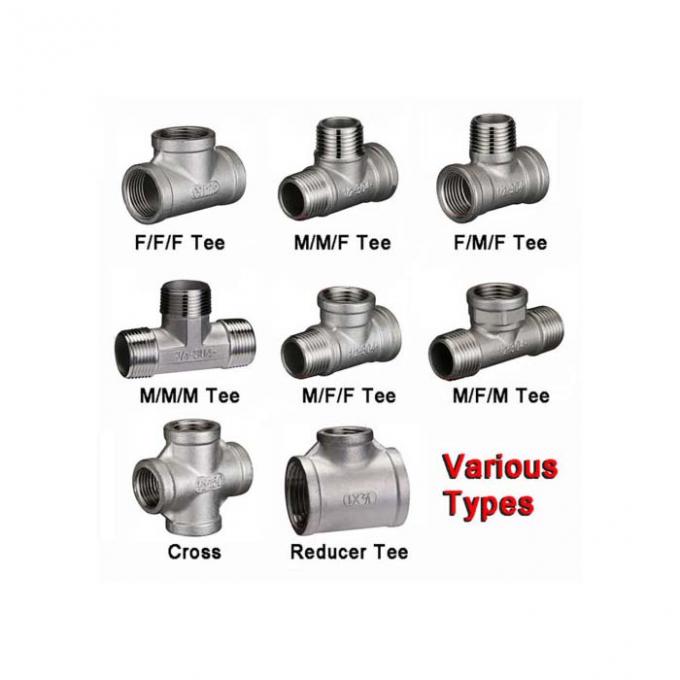 ASME B16.9 TR الرمال المطاطة الفولاذ المقاوم للصدأ تقليل تي تساوي تي 1/8 "-60" 3