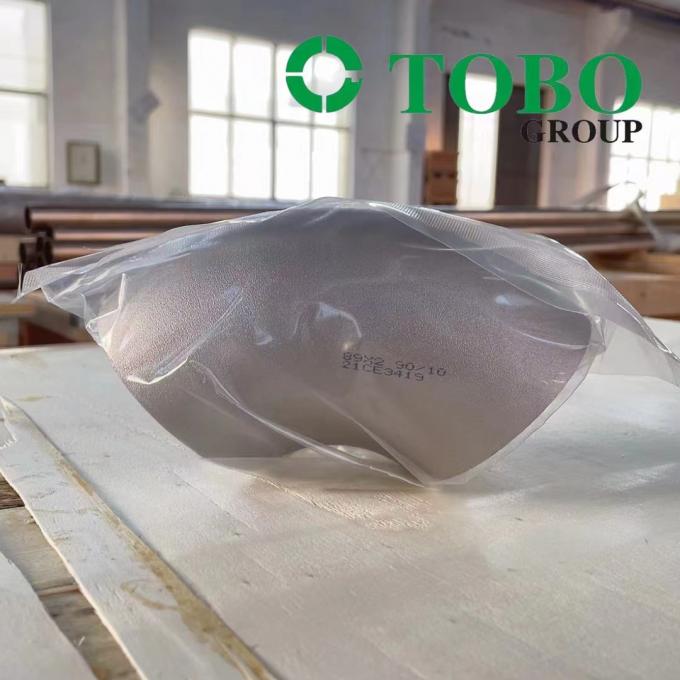 CuNi 90/10 كوع قصير نصف قطره 45 كوع قصير نصف قطره EHN 9603/600s 5.5 mm 5mm DN 600 CuNi10Fe1.6 Mn 3