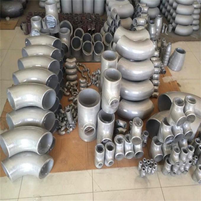 ASME B16.9 أنبوب لحام مؤخرة تثبيت الفولاذ المقاوم للصدأ المفصل الحلق الطويل SCH80 2