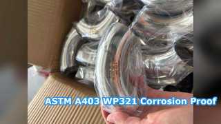 ASTM A403 WP321 متوافق مع انحناء الإرجاع بزاوية 180 درجة مع NACE