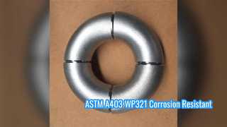ASTM A403 WP321 متوافق مع انحناء الإرجاع بزاوية 180 درجة مع NACE