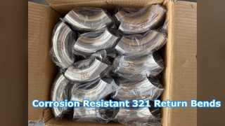 ASTM A403 WP321 متوافق مع انحناء الإرجاع بزاوية 180 درجة مع NACE