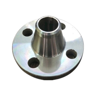 Weld Neck Flange Stainless Steel Flange Custom Silver ASTM / ASME Forged Steel Flanges Long Type