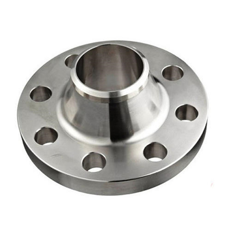 Weld Neck Flange Stainless Steel Flange Custom Silver ASTM / ASME Forged Steel Flanges Long Type