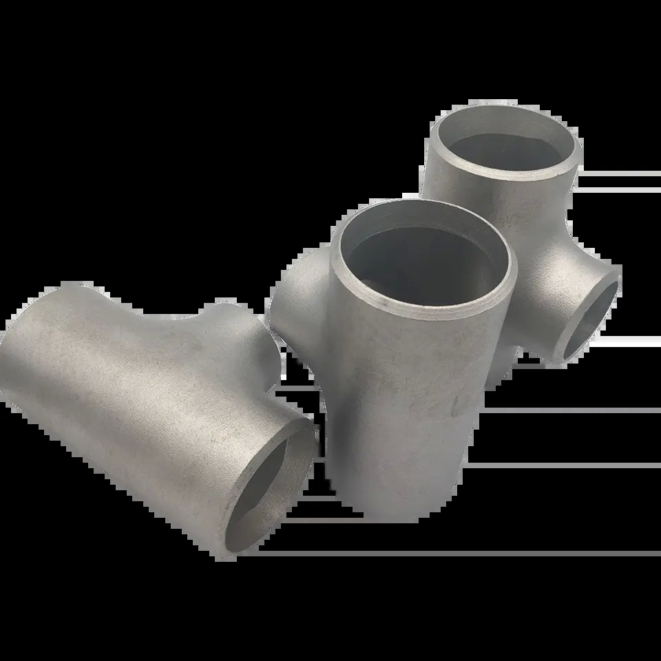 ASTM A312 UNS S31254 1-1/2'' SCH40 Pipe Fittings Tee  Duplex Stainless Steel Equal / Reducing Tee