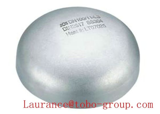 غطاء لحام مؤخرة مصقول بالحرارة 316L SCH80 ASME B16.9 DN100