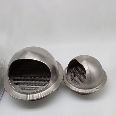 Air Vent 10 Inch 304 Stainless Steel Round Exhaust Grille Louvered Silver