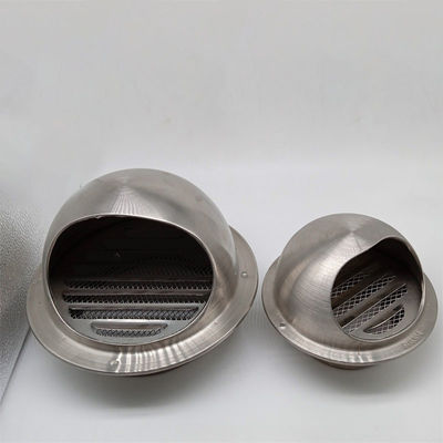 Air Vent 304 Stainless Steel 5 Inch Round Exhaust Grille Louvered Silver