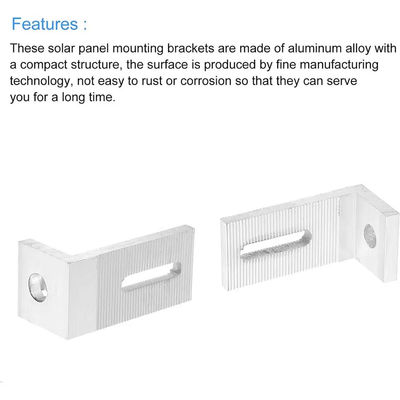 China Factory Free Sample Solar L Foot High Quality Color Steel Tile Roof Photovoltaic Bracket System L Foot