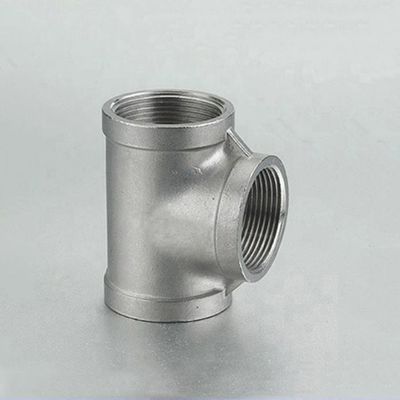 TOBO Customized 99% Copper Pipe Equal Tee Female NPT 3000# C70600 Brass Casting Pipe Brass Threaded Fittings