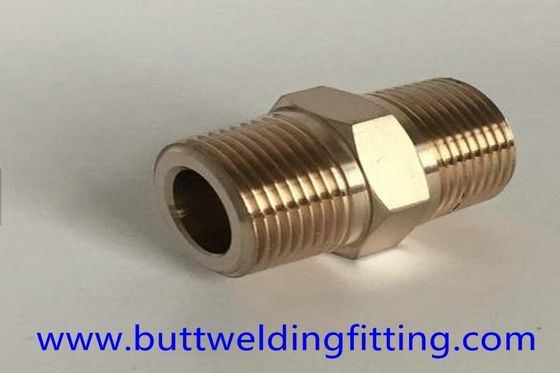 Forged Pipe Fittings NPT Thread Stainless Steel 304 Hexagon Nipple