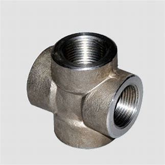 Joint Connector Cross Stainless Steel 304 316L Pipe Fittings Threaded Cross 4 Way Cross