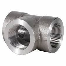 Threaded Female Tee Stainless Steel Forged Pipe Fittings  Industrial Pipe Fittings ASME B16.9