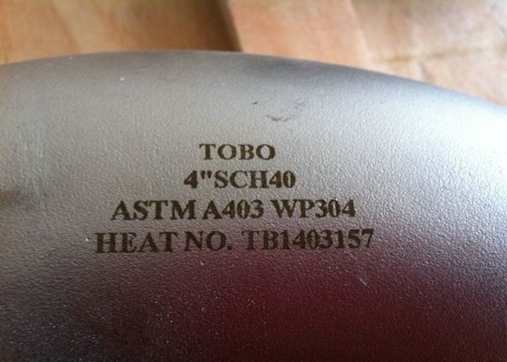 ASME B16.9 الفولاذ المقاوم للصدأ 90 درجة كوع نصف قطر طويل 304/316L وصلة أنابيب اللحام المؤخرة غير الملحومة