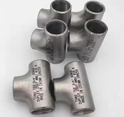 ASME B 16.9 الفولاذ المقاوم للصدأ الحائط الأخر متساو ASME A403 WP 304 أنابيب التثبيت Tee