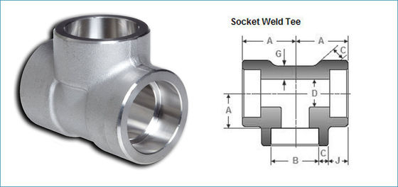 4'' SCH STD WP31254 ASME B16.11 Threaded Equal Tee Forged Pipe Fittings