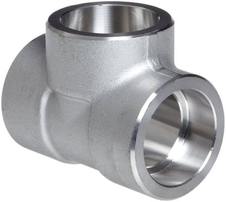 ANSI B16.9 Forged Pipe Fittings Socket Welding Tee DN 6'' * 3'' SCH 40