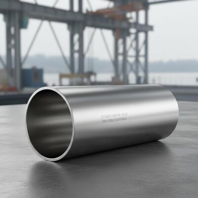 مرآة مزدوجة أنابيب الفولاذ المقاوم للصدأ القطر الداخلي المخصص JIS القياسية مثالية للمعدات البحرية والمنصات البحرية