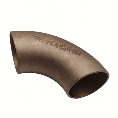 C70600 النحاس النيكل 90 درجة نصف قطر طويل مؤخرة لحام الكوع CuNi 90/10 المياه البحرية أنابيب التركيب