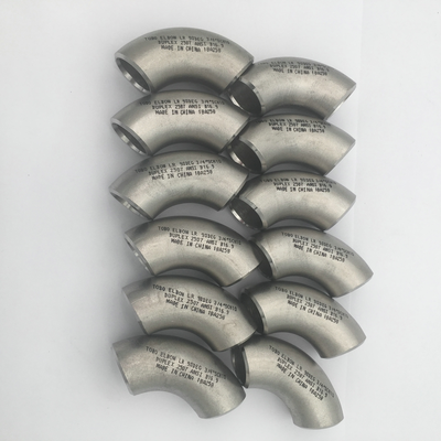 ASME B16.9 Duplex Stainless Steel 2507 90° LR Elbow Butt Weld Fitting for Pipe Lines